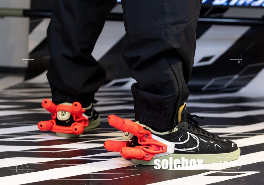 One of the ten original 3D printed heel designs for the Nike Blazer Low trainer.